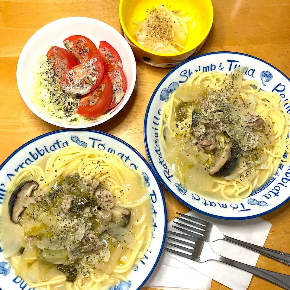 Snapdishの料理写真:クリームシチュースパゲティ💖|Makokoさん