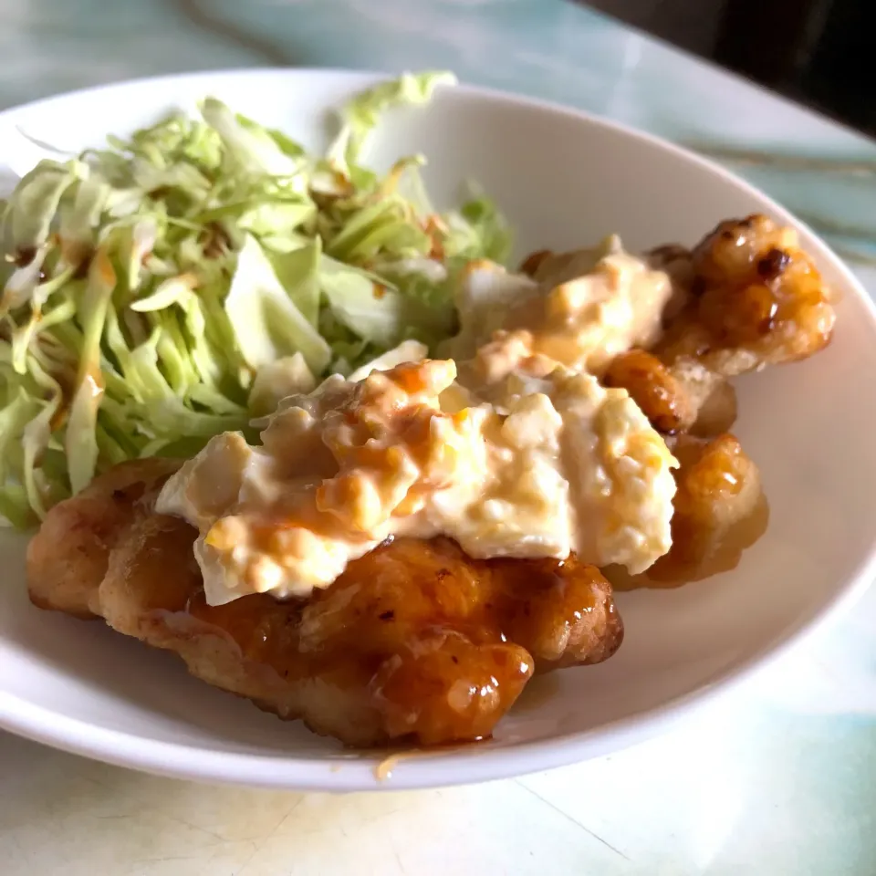 鶏胸肉で🍗チキン南蛮|あるぱかさん