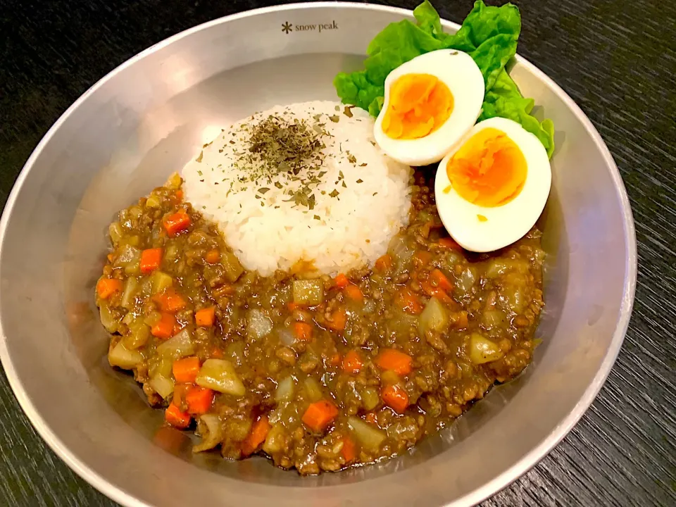 Snapdishの料理写真:レンチンで時短。煮込まないキーマカレー！ by kmsasebo|kpjapanさん