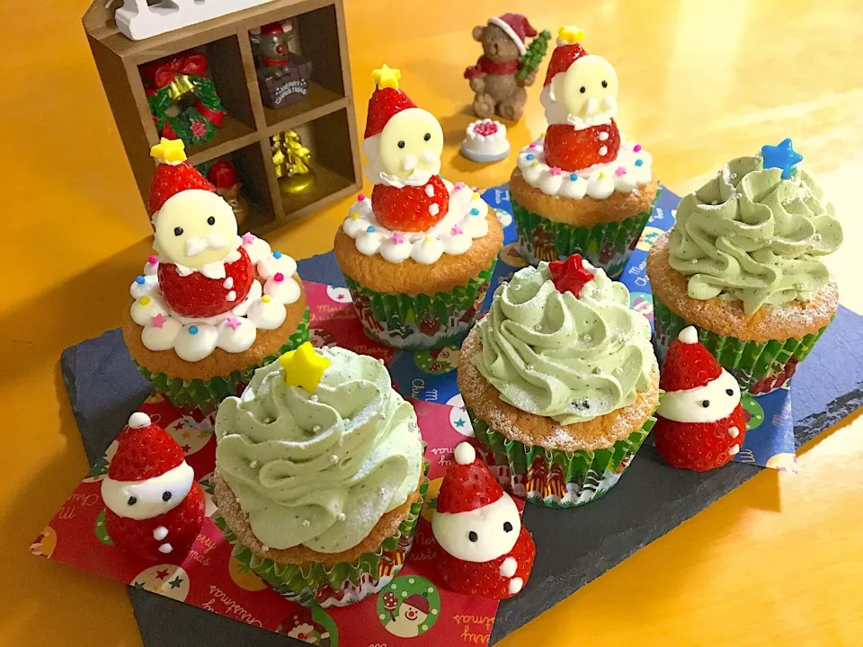 クリスマスカップケーキ  #カップケーキ|tokkoさん