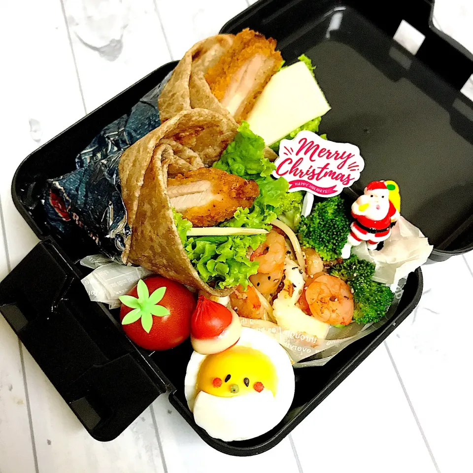 #クリスマス弁当  #ラップサンド #チキン#娘弁当|mnkさん