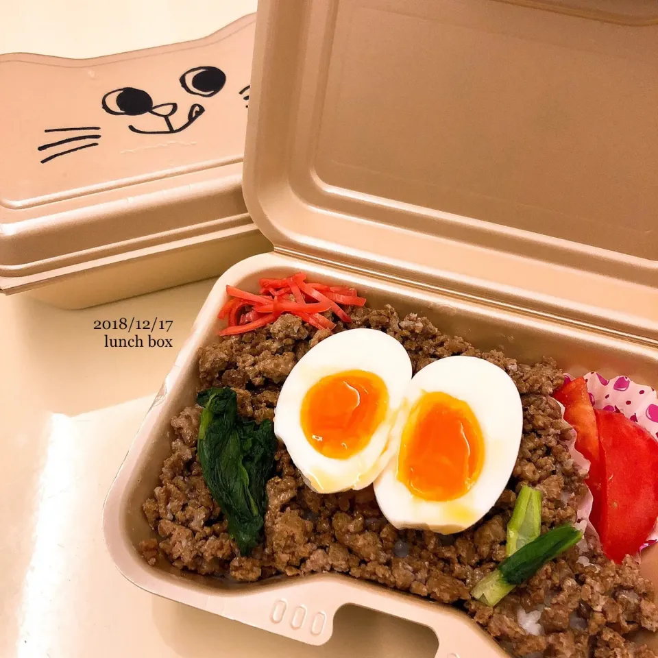 Snapdishの料理写真:きょうのお弁当#ルーロー飯#スパイスクッキング アジアン屋台街#ふたりごはん|ゆかｕさん