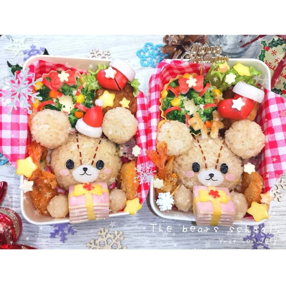 くまのがっこう ジャッキーXmas弁当🎄|ゆぅさん