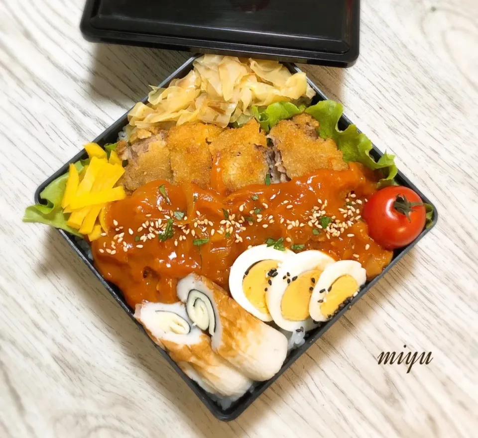 加古川名物かつめしのお弁当 | ゆるゆる〜っとパパ弁|miyuっちさん