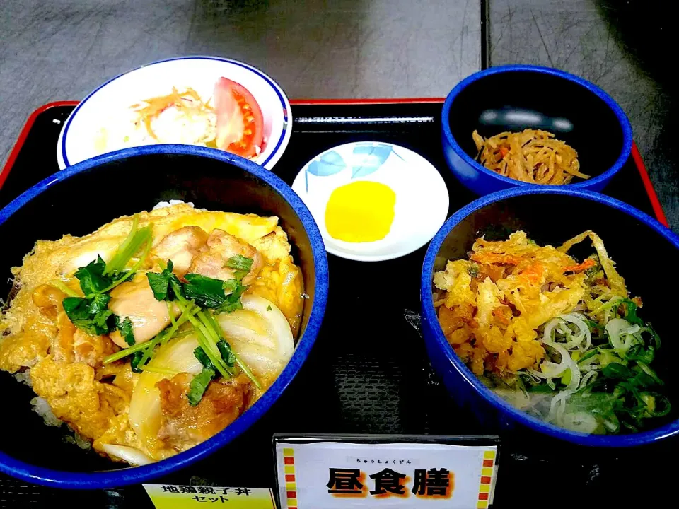 地鶏親子丼・半そばセット|nyama1さん