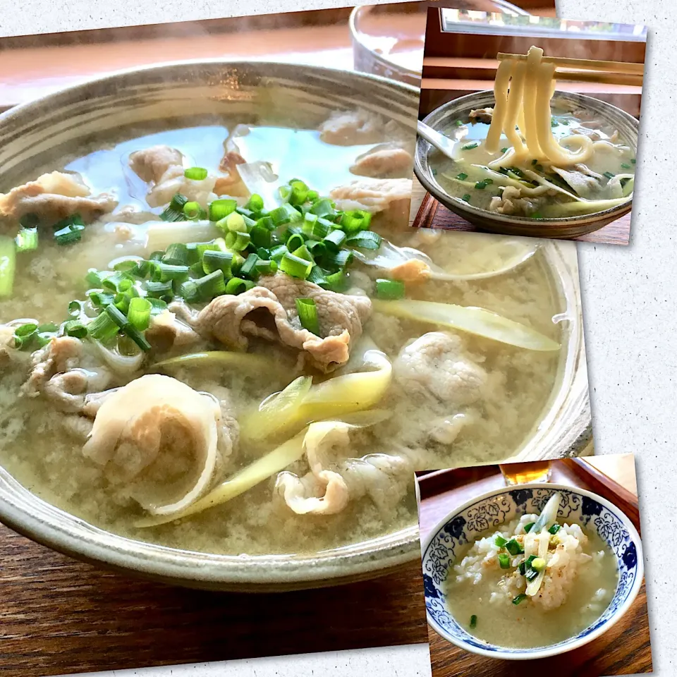 Snapdishの料理写真:肉白みそうどん.雑炊付き@いせ万(高田馬場)|yoooochanさん