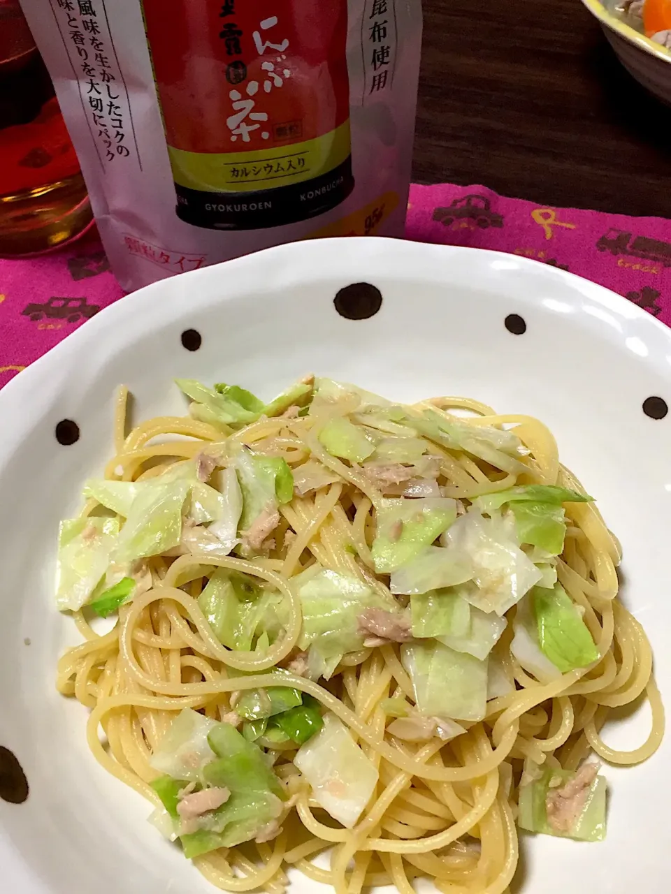 ツナとキャベツの和風パスタ #こんぶ茶|yuiさん