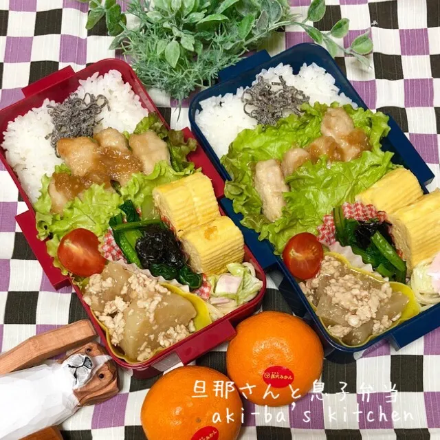 旦那さんと息子弁当12/18|アキーバさん