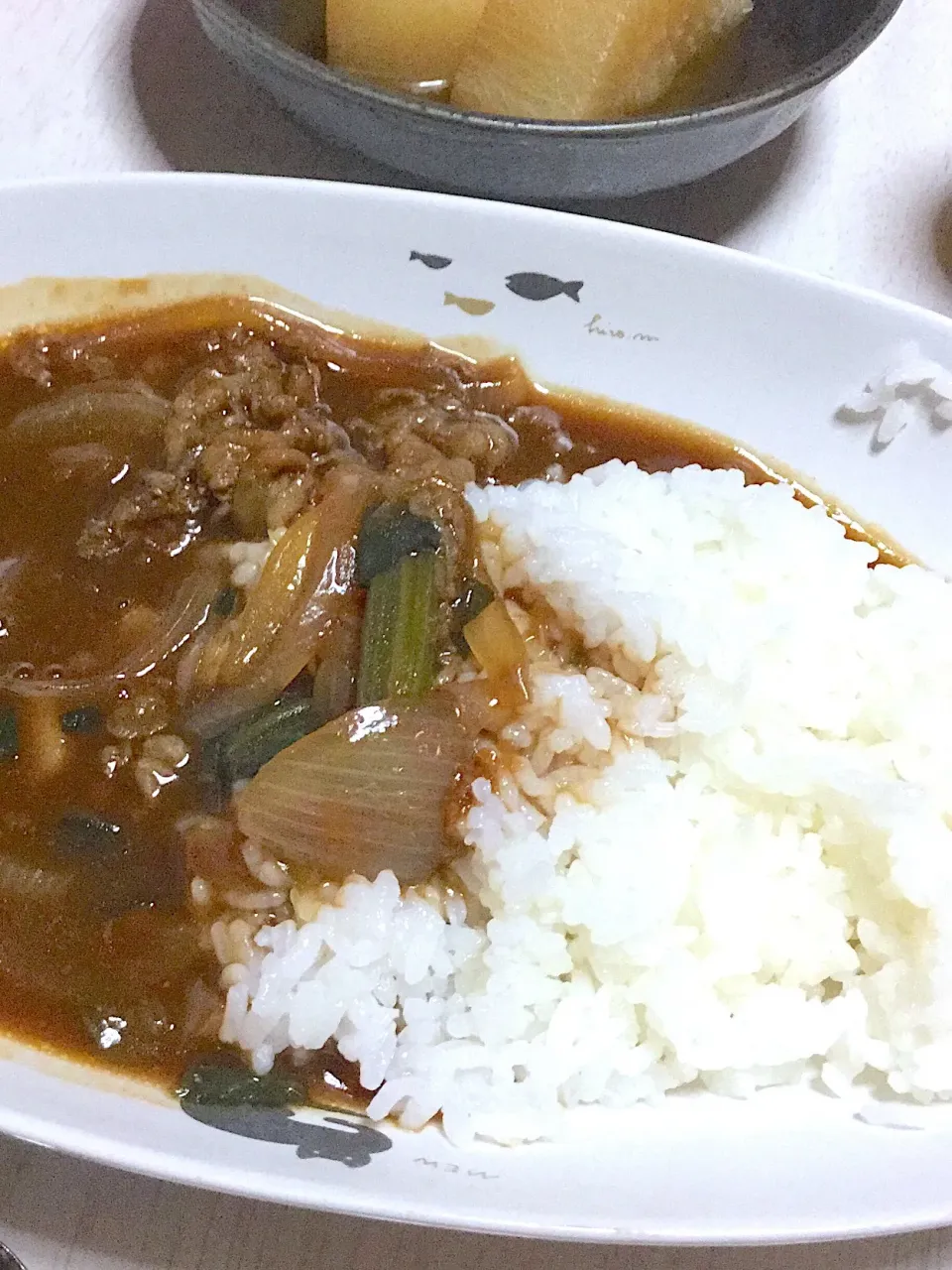 ハヤシ×辛口カレー＝ハヤシカレー。大根の煮物|Ayaさん