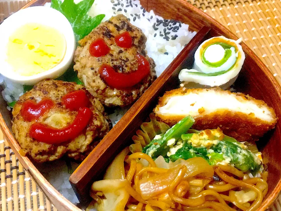 Snapdishの料理写真:#高校生男子のわっぱ弁当|もりや❤ゆりさん