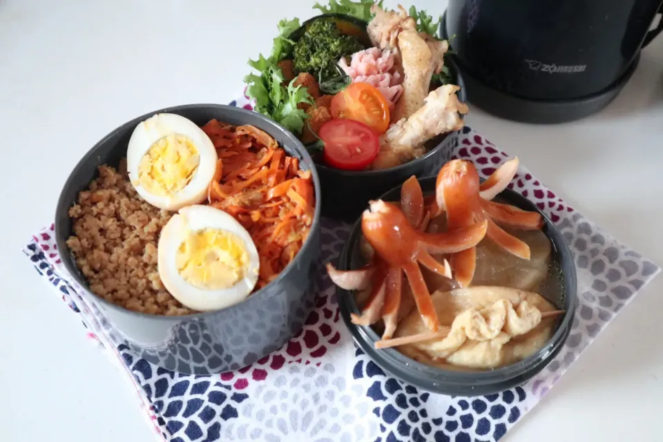 中学生男子弁当🍱
ランチジャーで、あったかおでん🍢|なかじー。さん