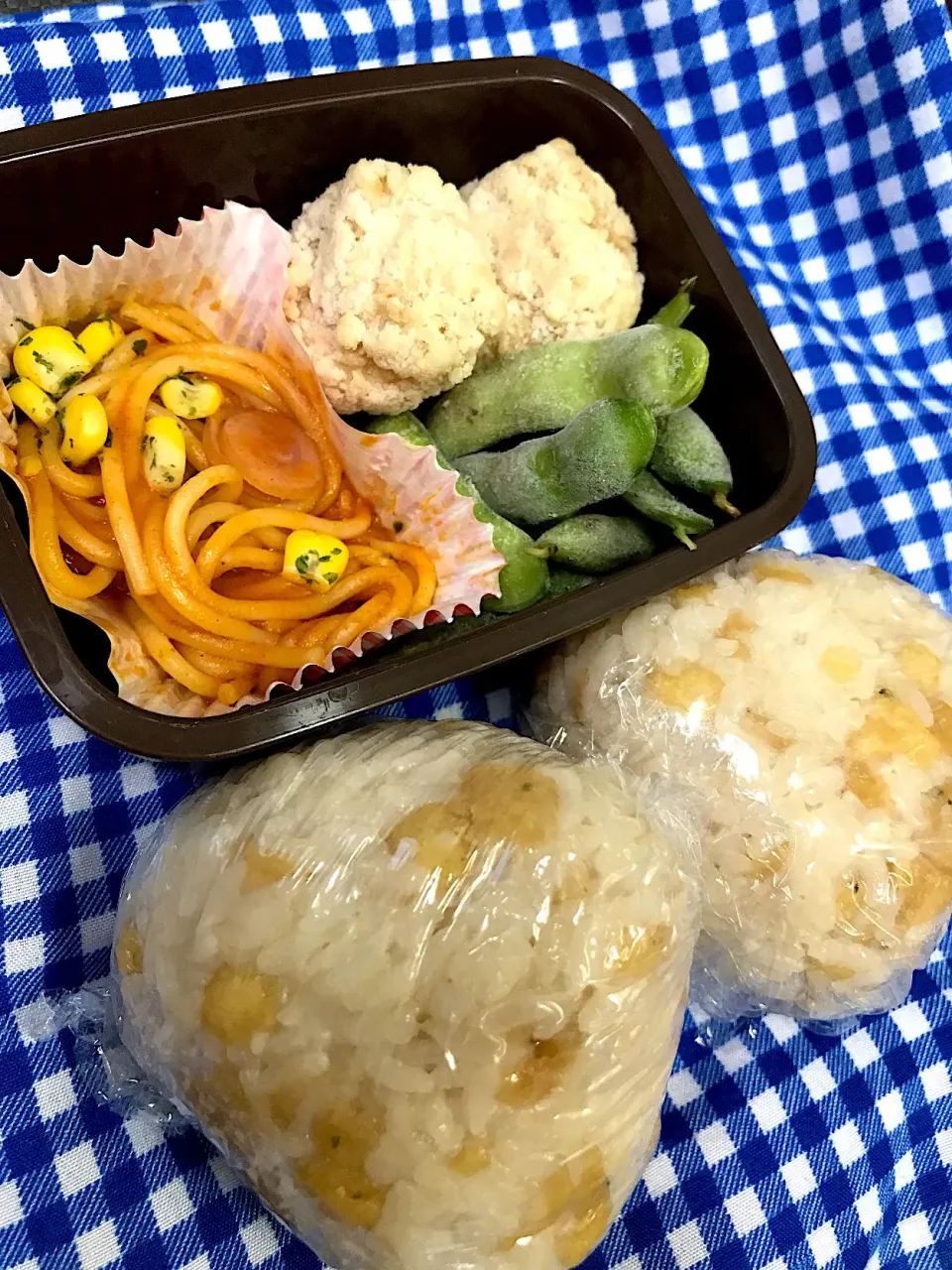 Snapdishの料理写真:12/19 #部活弁当  #部活弁当  #たぬきむすび|みぽりんさん