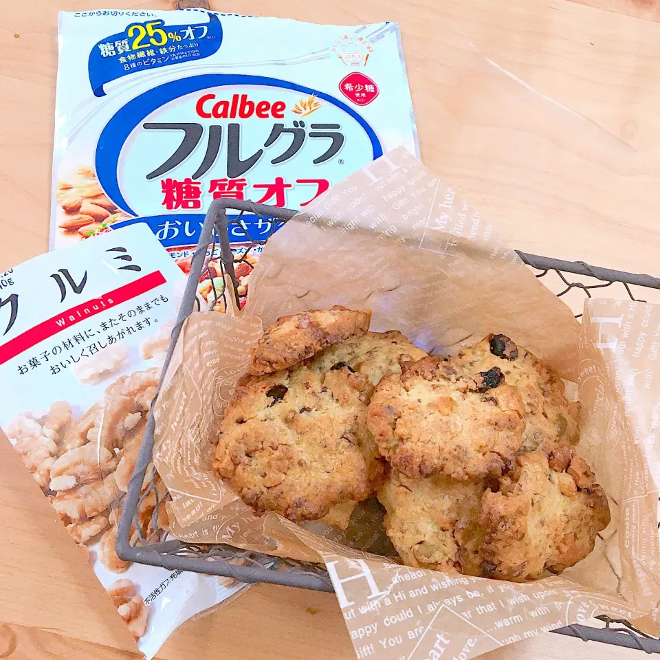 ミッチ☆ママさんの料理 グラノーラ&ナッツ&チョコのザクザククッキー 
✨レシピ付き✨|よんさん