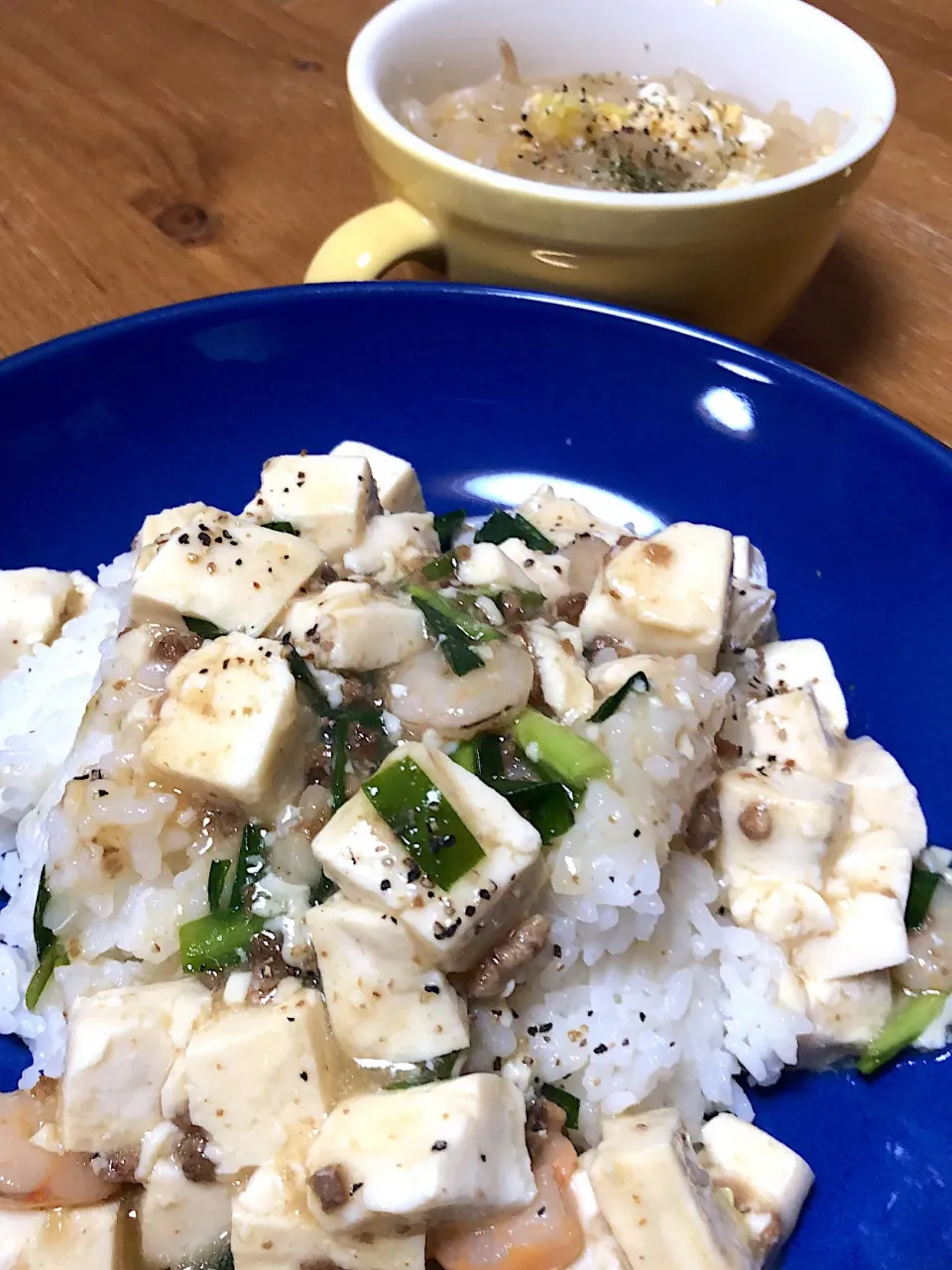 【ヨシケイ】 えび入り麻婆飯  かき玉スープ|risaさん