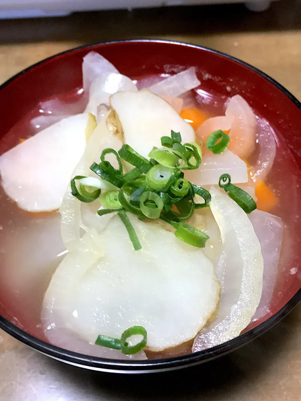 大根のコンソメスープの菊芋入り💖|Norio Fukudaさん