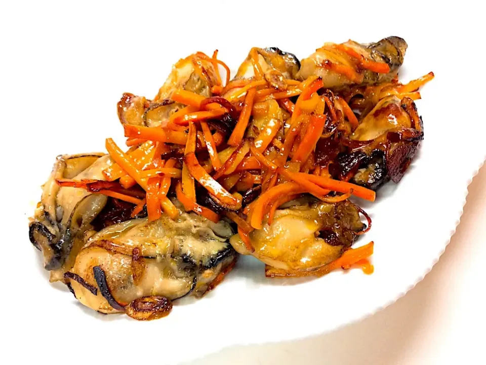 牡蠣の炒め物😋|アライさんさん