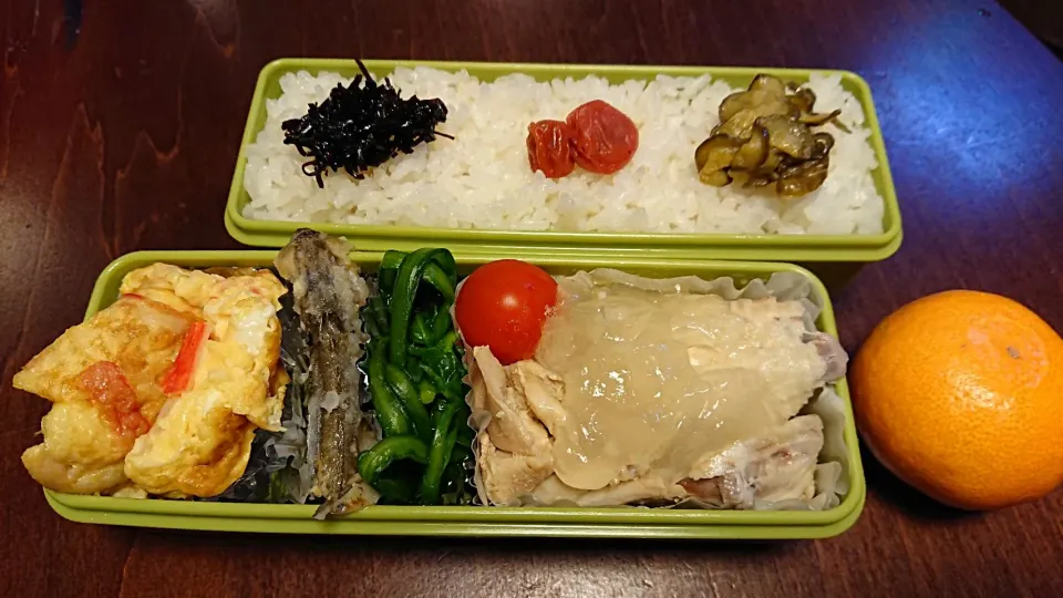 鶏白湯煮弁当
 #今日のお弁当|りょーさん