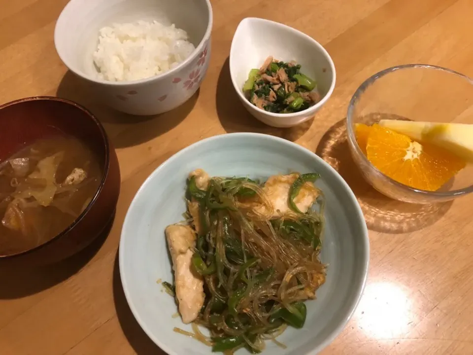 Snapdishの料理写真:鶏むね肉とピーマンの中華炒め☆|Natsuki Ishikawaさん