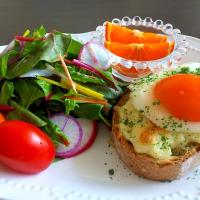 ⭐︎クロックマダム
⭐︎野菜サラダ
⭐︎みかん🍊