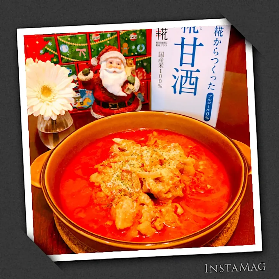 Snapdishの料理写真:#モニター当選ありがとう  #プラス糀  #米糀甘酒  #甘酒煮お試しモニター 
甘酒でカチャトラ|m’chinさん