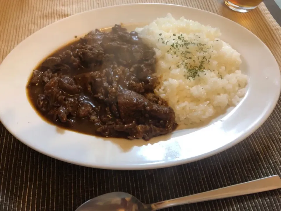 牛肉たっぷり、ハヤシライス‼️|ゴンさん