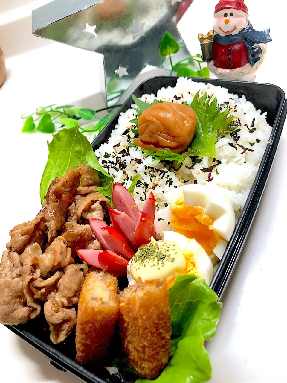 Snapdishの料理写真:生姜焼き弁当🍱|三姉妹のママさん