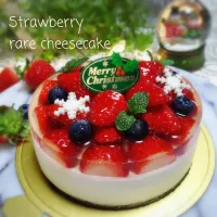 Snapdishの料理写真:イチゴのレアチーズケーキ🍓|tetujinさん