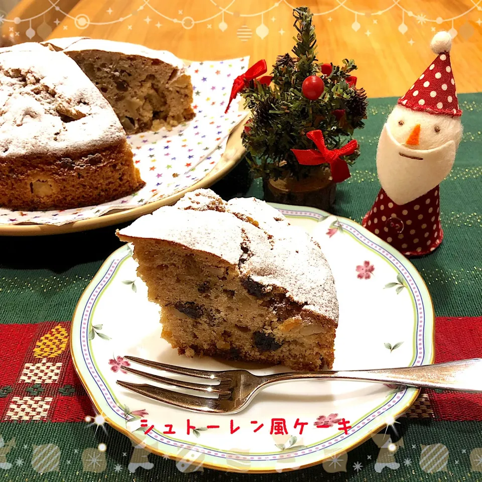 ひとみんの❤️HMでパパっとできちゃう
シュトーレン風ケーキ✨🎄✨|こずえ⑅◡̈*さん