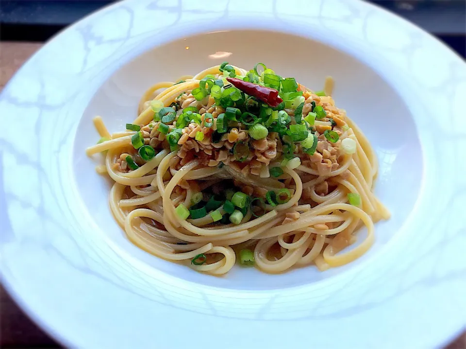 納豆パスタ|あすこのさん