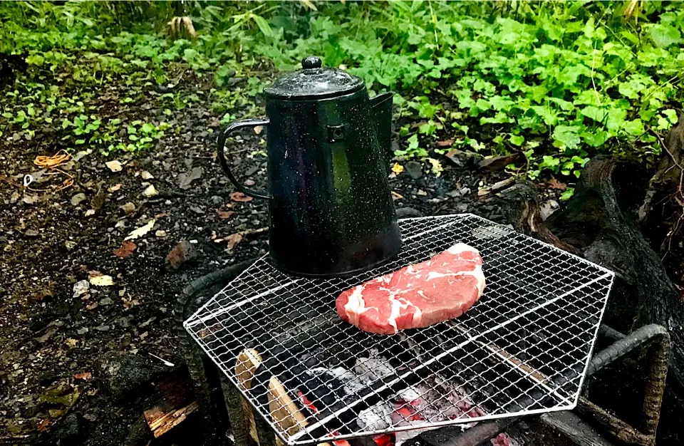 キャンピングステーキ！キャンプと言ったら厚い肉でしょう！|赤鬼のビルさん