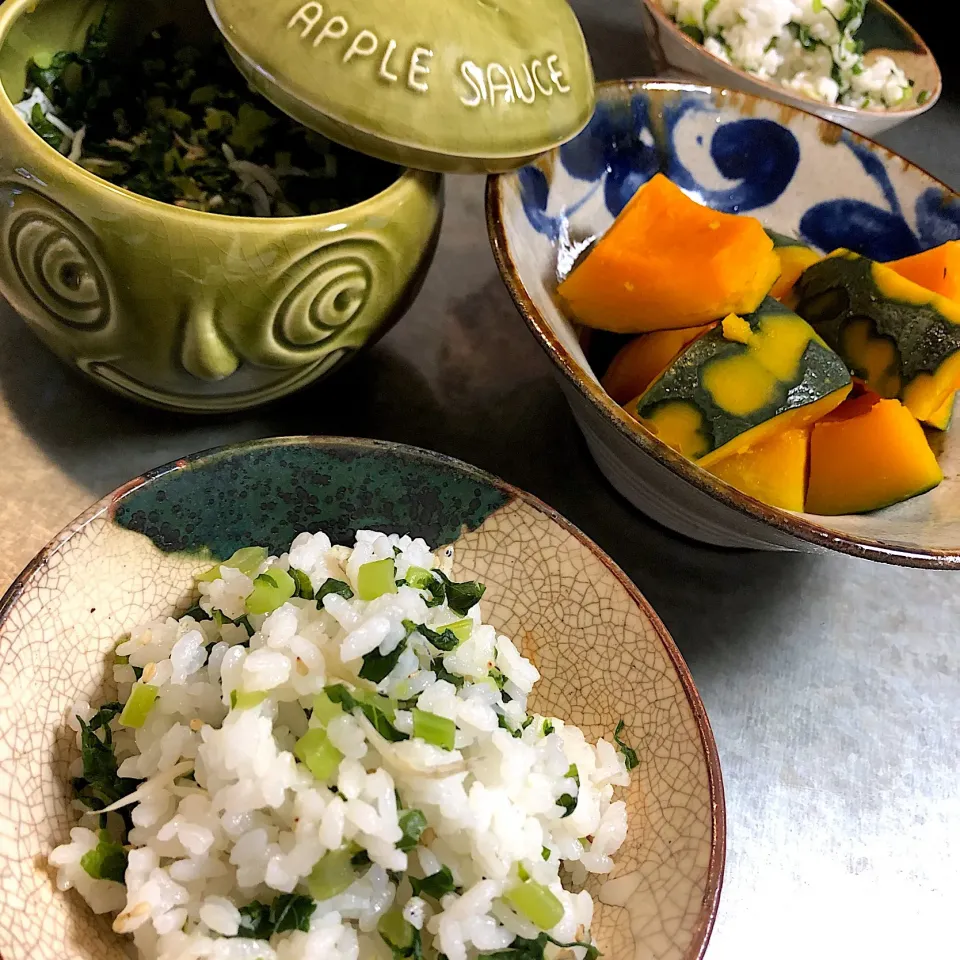 菜飯とかぼちゃで冬至昼ごはん😋|nao子さん