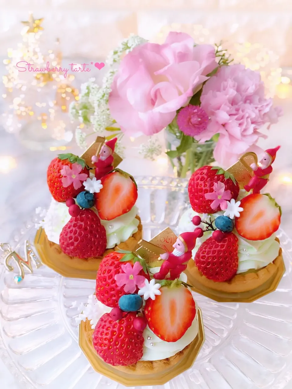 Snapdishの料理写真:いちごツリータルト🍓|もえさん