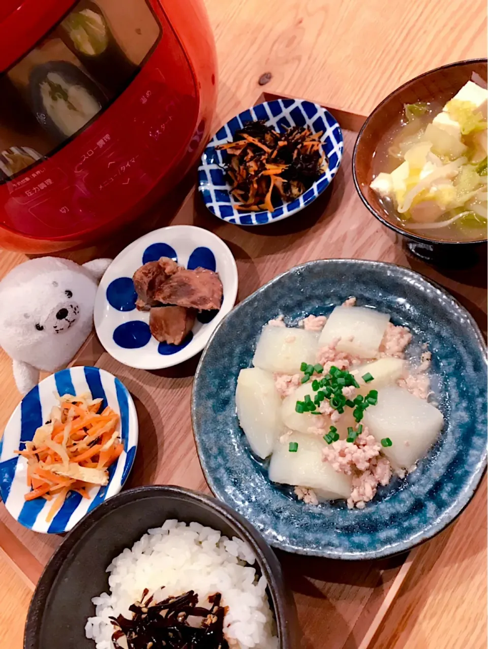 蕪のそぼろ煮ごはん🍲
愛用中のsiroca圧力鍋で☺️💞|おーやんさん