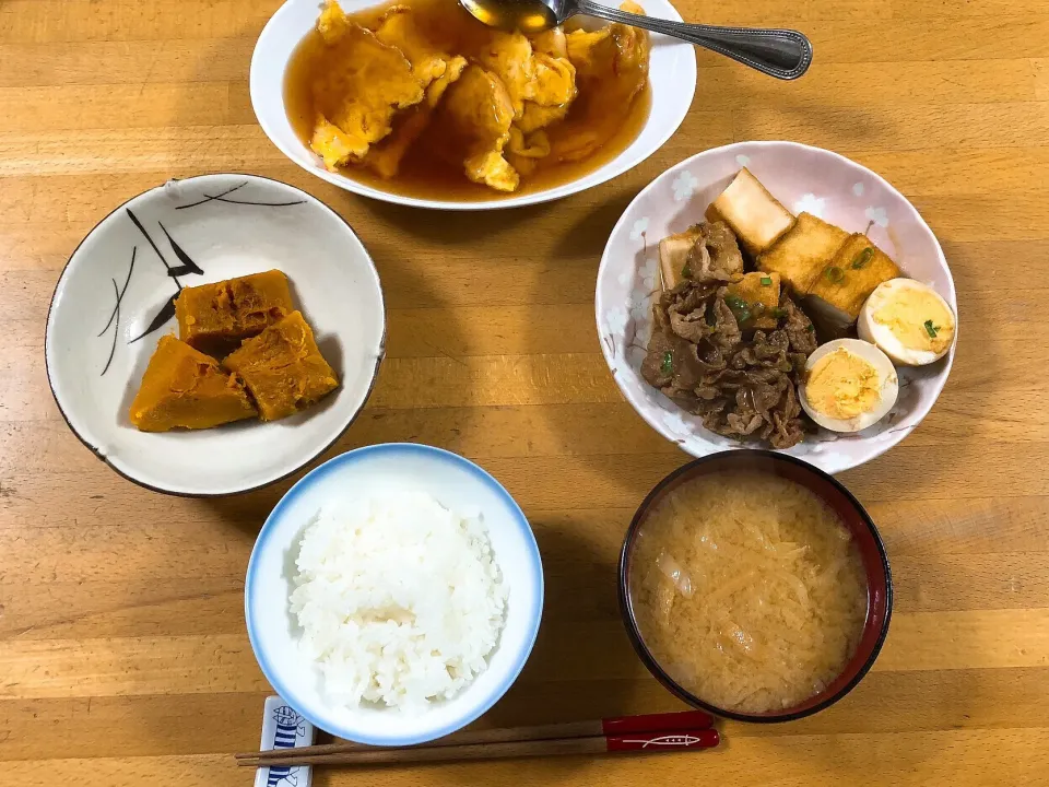 Snapdishの料理写真:夕飯🎵冬至🎃かぼちゃの煮物|kiyominさん