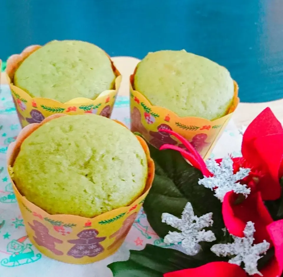 💚あんこ入りミニ抹茶マフィン💚|bobbinさん