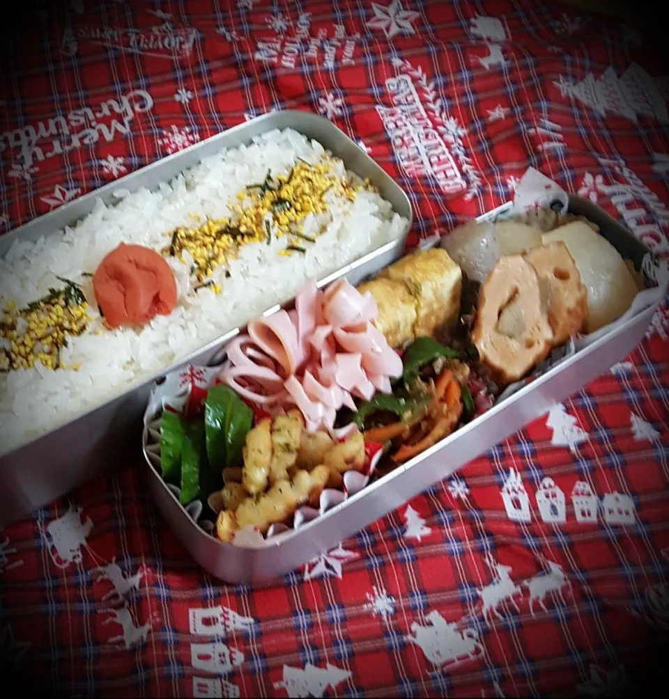 兄ちゃん二学期最後のお弁当(*ˊ˘ˋ*)♪|りくきちさん