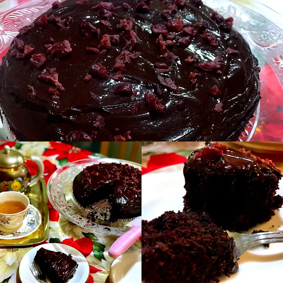 Snapdishの料理写真:Vegan chocolate cake|Babyluv Cabrera Ocampoさん