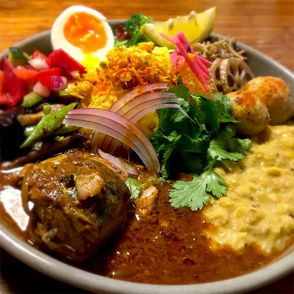 鯖缶カレーとレンズ豆のカレー|ユーキャンさん