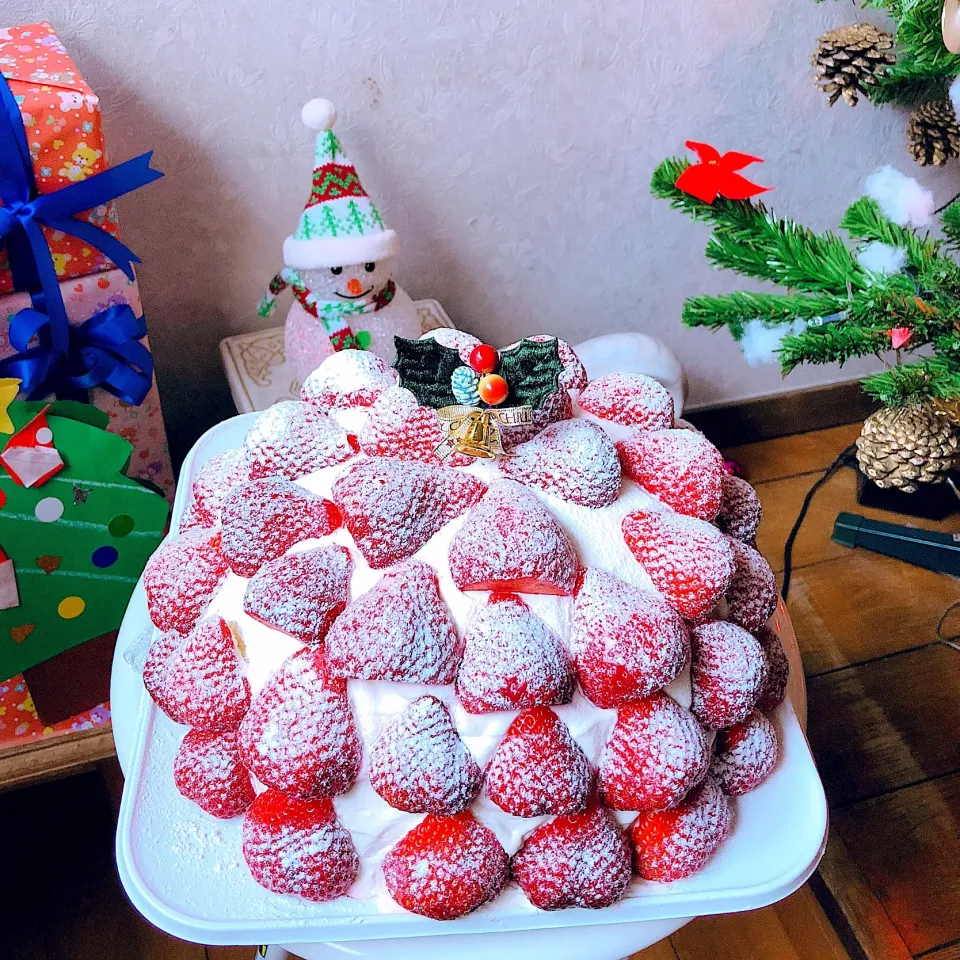 🎄🎄あまういちご🍓🍓🍓ケーキ🎂🎂🍰🍰|ソーニ( ◠‿◠ )ママさん