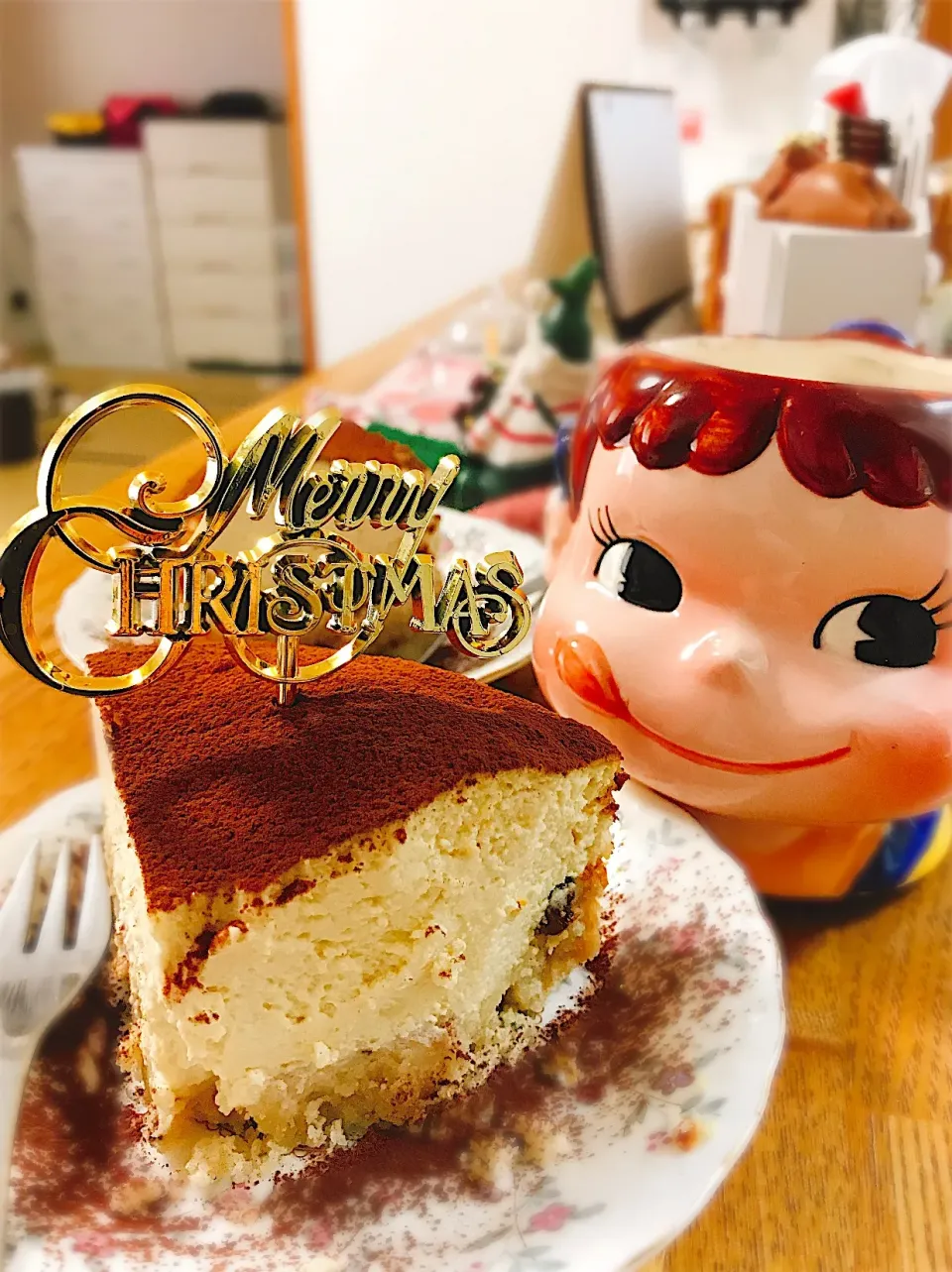 Snapdishの料理写真:手作りカッテージチーズと米粉で♡ティラミスチーズケーキ。|ぽき。さん