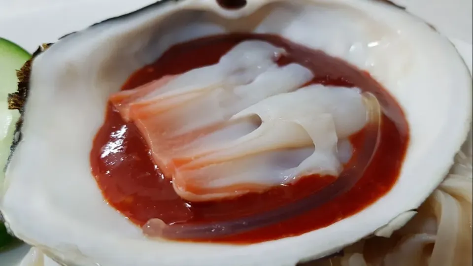 horse clam sashimi|steven z.y.さん