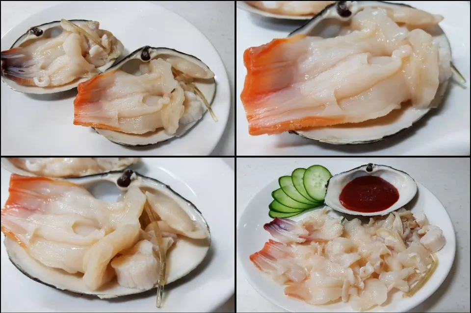 horse clam sashimi|steven z.y.さん