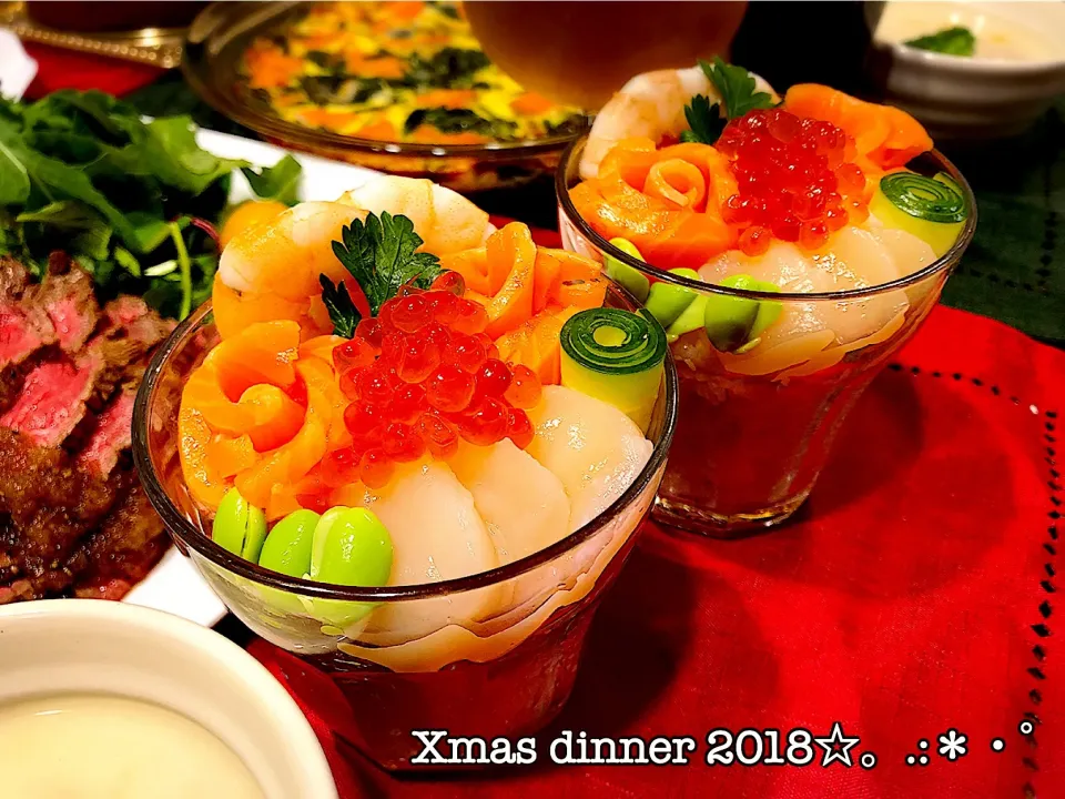 Xmas dinner 2018☆。.:＊・゜|いく❤️さん