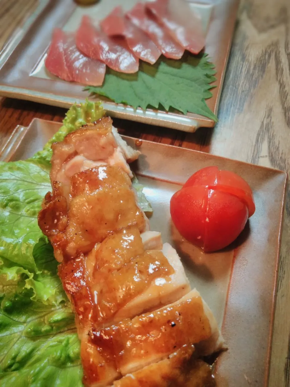 イブの夕御飯
・鶏もも肉照り焼き
・ブリ刺し身|akiさん