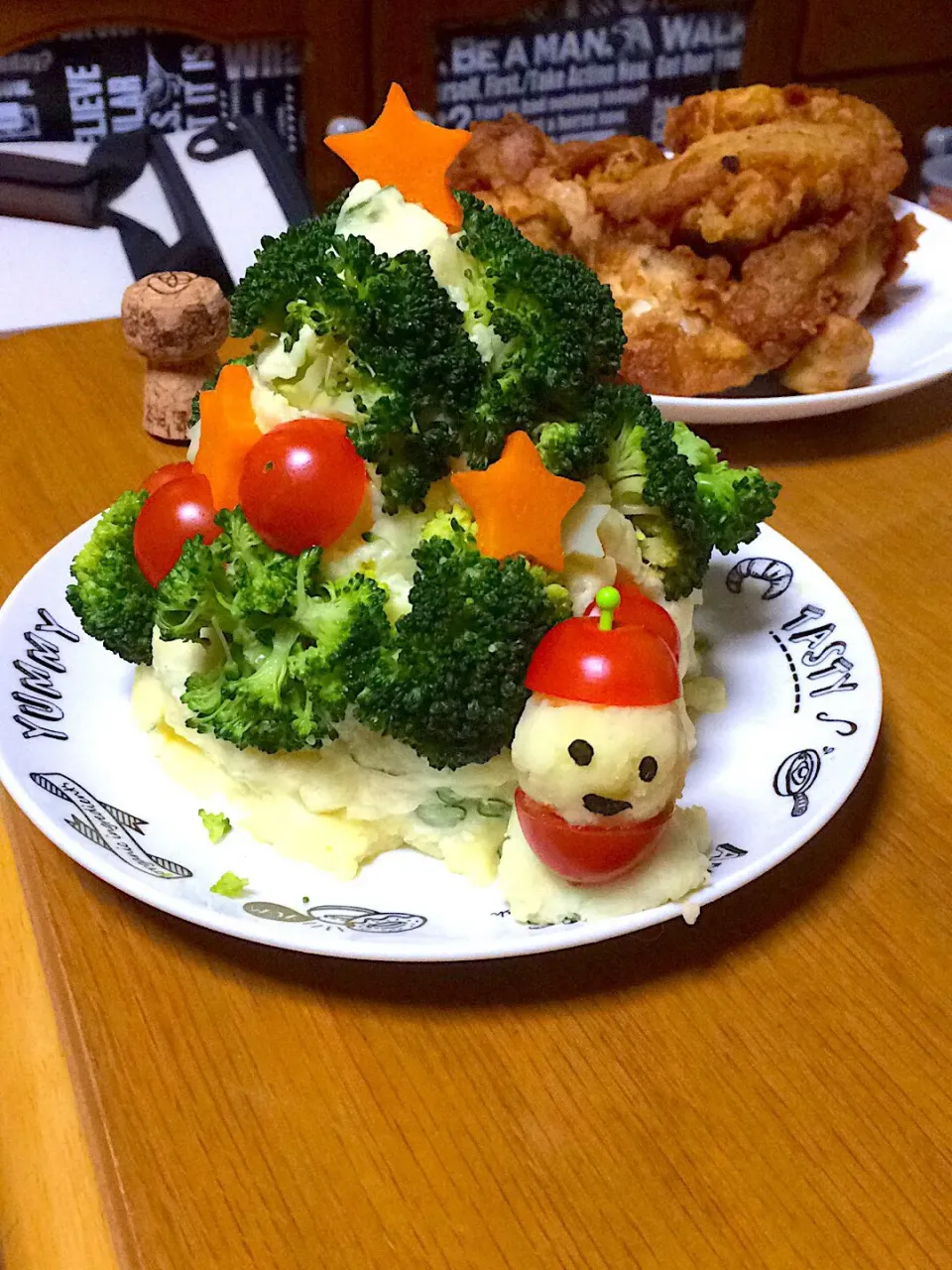 Snapdishの料理写真:クリスマスツリーポテトサラダ|みぃたんさん