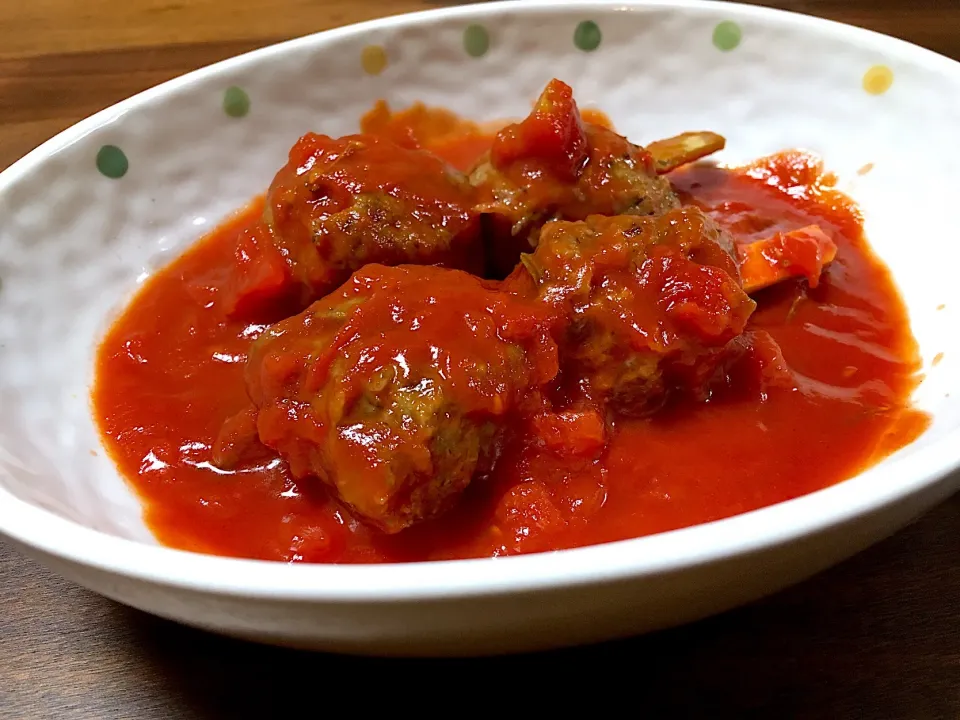 イワシ団子のトマト煮🐟🍅🌿|ぱぴこ家さん