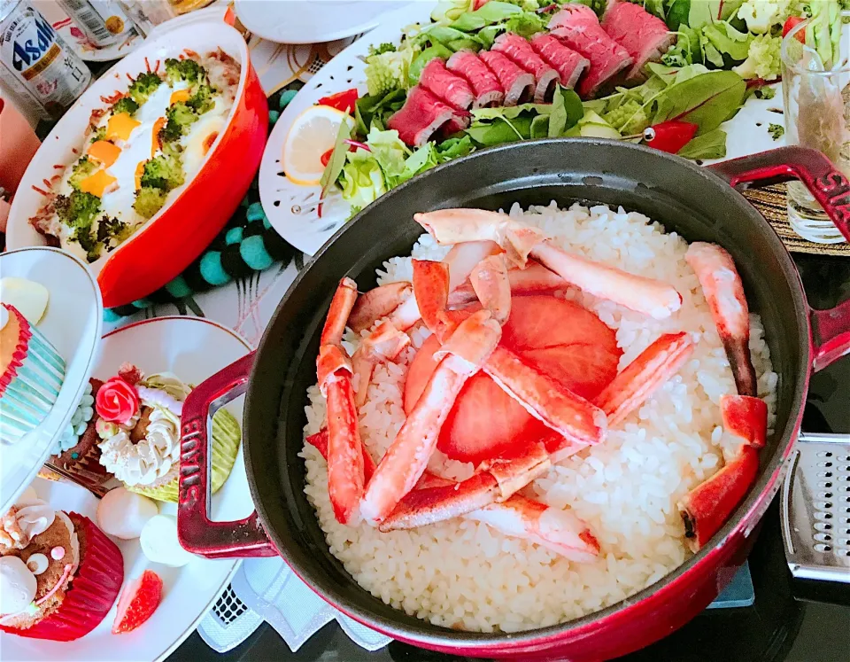 蟹とトマトの炊き込みごはん🍅|Tomoさん