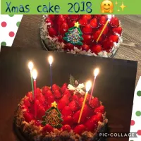 #xmasケーキ🎂 (*˘︶˘*).｡.:*♡ ✨