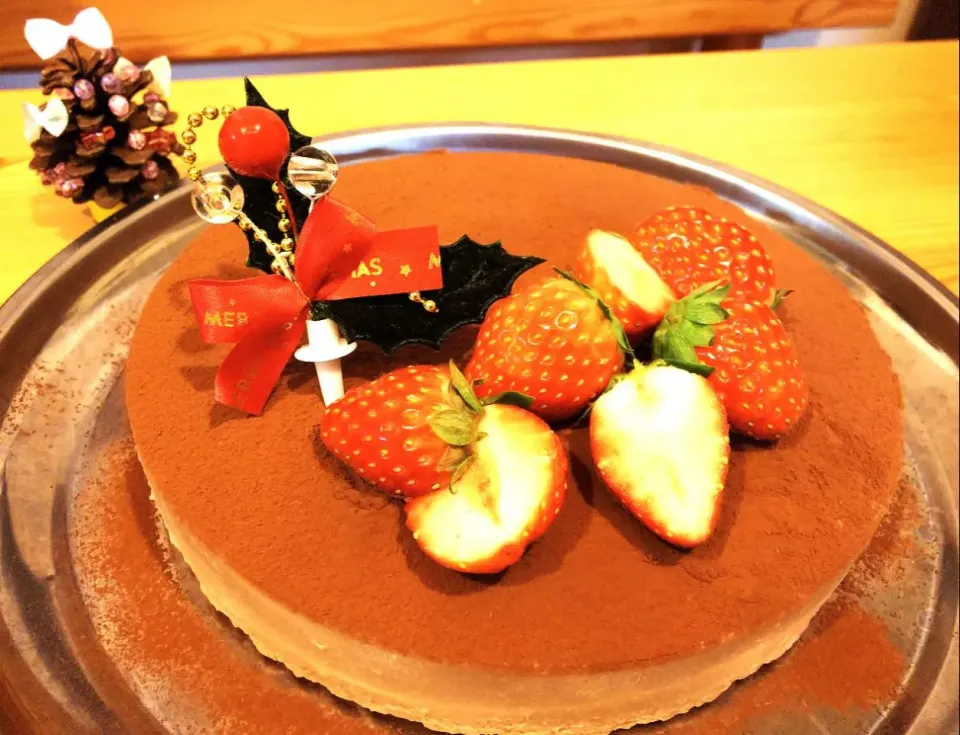 チョコレートムースケーキ   #ｸﾘｽﾏｽｹｰｷ  #ﾘｸｴｽﾄｹｰｷ|toma-ayuさん