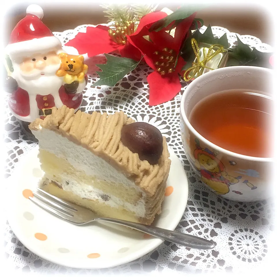 あみさんの料理 🎄モンブランクリスマスケーキ🎂🎁|あみさん